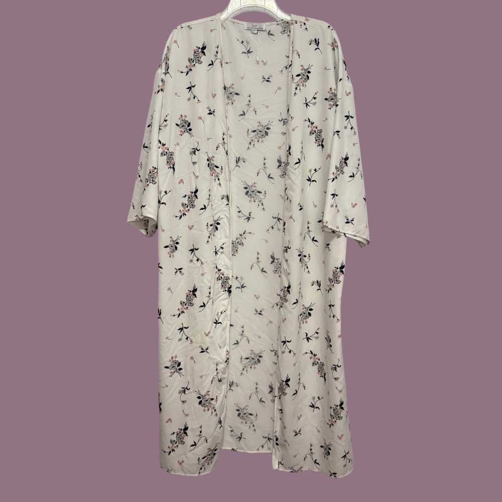 Baileys Blossoms Floral Kimono Robe Size Medium Large